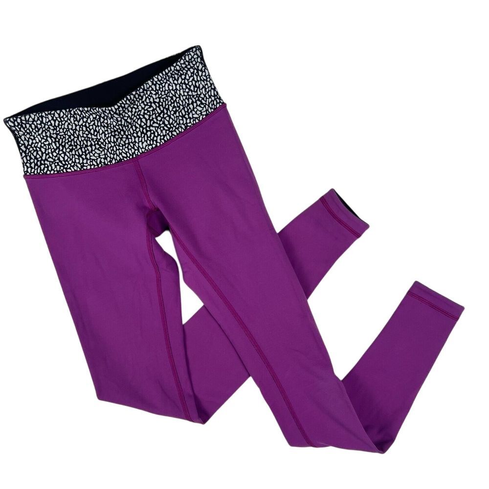Lululemon Leggings Size 4 Wunder Under Reversible‎ Pull On Active Yoga Pants